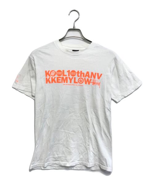 stussy（ステューシー）stussy (ステューシー) プリントTシャツ ホワイト サイズ:Sの古着・服飾アイテム