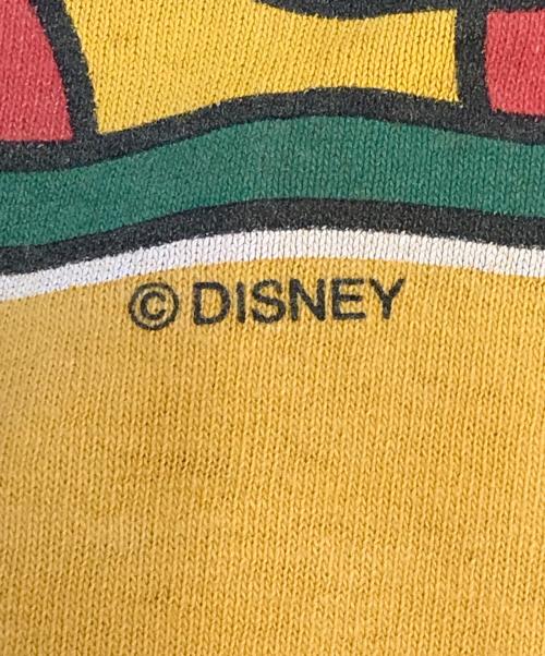 キャラクターTシャツ（キャラクターTシャツ）キャラクターTシャツ (キャラクターTシャツ) MICKEY UNLIMITED(ミッキーアンリミテッド)プリントTシャツ イエロー サイズ:表記なしの古着・服飾アイテム