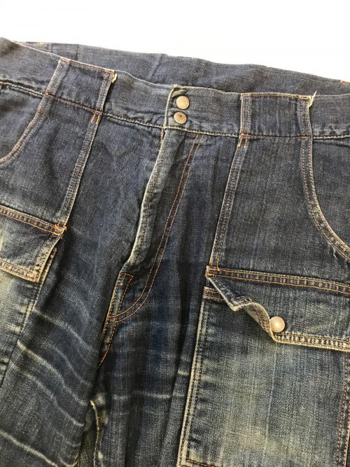 EVISU（エヴィス）EVISU (エヴィス) カモメペイントブッシュデニムパンツ インディゴ サイズ:記載なしの古着・服飾アイテム