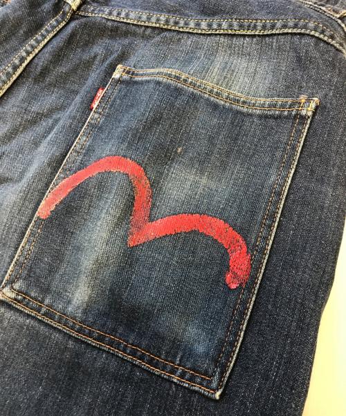 EVISU（エヴィス）EVISU (エヴィス) カモメペイントブッシュデニムパンツ インディゴ サイズ:記載なしの古着・服飾アイテム