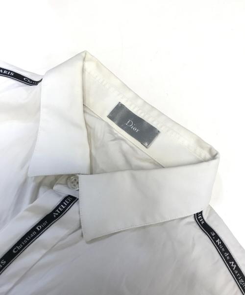 DIOR HOMME（ディオール オム）DIOR HOMME (ディオール オム) アトリエロゴラインシャツ ホワイト サイズ:37の古着・服飾アイテム