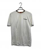 BURBERRY LONDONバーバリーロンドン）の古着「ネックトリム ノバチェック ロゴTシャツ」｜ホワイト