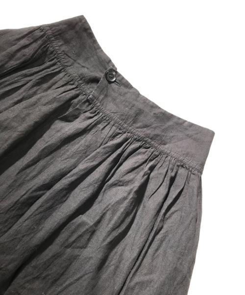 Y's（ワイズ）Y's (ワイズ) リネンスカート ブラック サイズ:1の古着・服飾アイテム