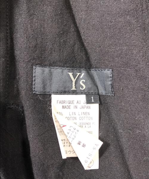 Y's（ワイズ）Y's (ワイズ) リネンスカート ブラック サイズ:1の古着・服飾アイテム