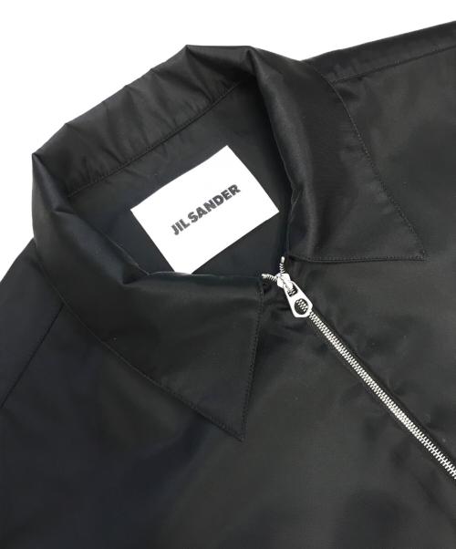 JIL SANDER（ジルサンダー）JIL SANDER (ジルサンダー) Nylon Zip Through Overshirt ブラック サイズ:46の古着・服飾アイテム