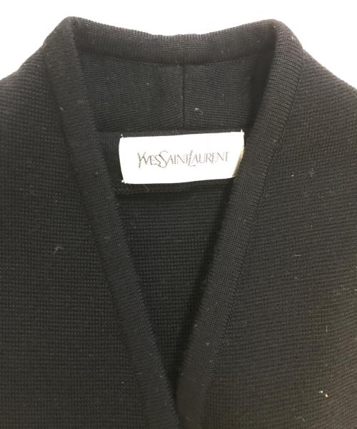 Yves Saint Laurent（イヴサンローラン）Yves Saint Laurent (イヴサンローラン) ニットコート ブラック サイズ:Ｍの古着・服飾アイテム