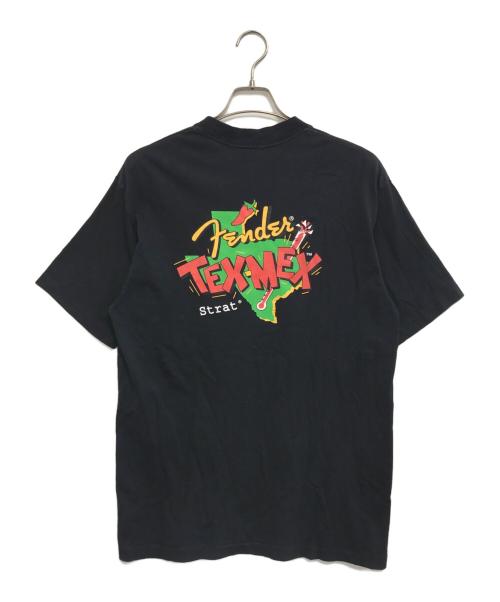 FENDER（フェンダー）FENDER (フェンダー) プリントTシャツ ブラック サイズ:Ⅼの古着・服飾アイテム