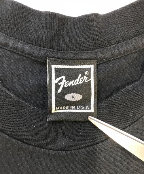 FENDER（フェンダー）FENDER (フェンダー) プリントTシャツ ブラック サイズ:Ⅼの古着・服飾アイテム