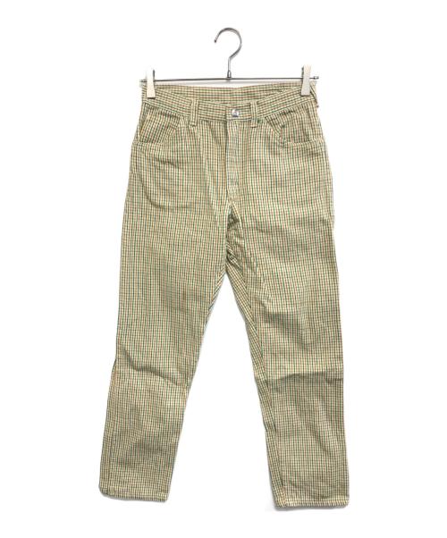 Wrangler（ラングラー）Wrangler (ラングラー) チェックパンツ グリーン×ブラウン サイズ:30×29の古着・服飾アイテム