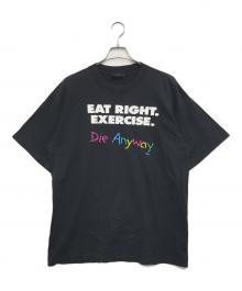 YOUR HEAD GOES HERE（ユア ヘッド ゴーズ ヒアー）の古着「プリントTシャツ」｜ブラック