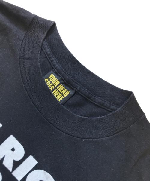 YOUR HEAD GOES HERE（ユア ヘッド ゴーズ ヒアー）YOUR HEAD GOES HERE (ユア ヘッド ゴーズ ヒアー) プリントTシャツ ブラック サイズ:XLの古着・服飾アイテム