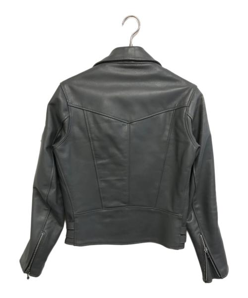 666（666）666 (666) ダブルライダースジャケット グレー サイズ:不明の古着・服飾アイテム