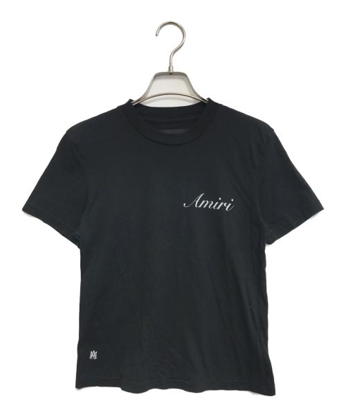 AMIRI（アミリ）AMIRI (アミリ) script logo t shirt ブラック サイズ:XSの古着・服飾アイテム