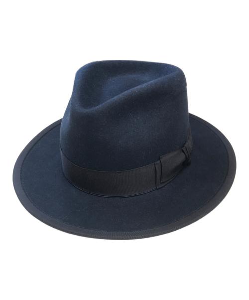 THE H.W.DOG&CO.（エイチダブリュードッグアンドコー）THE H.W.DOG&CO. (エイチダブリュードッグアンドコー) ハット ネイビー サイズ:40の古着・服飾アイテム