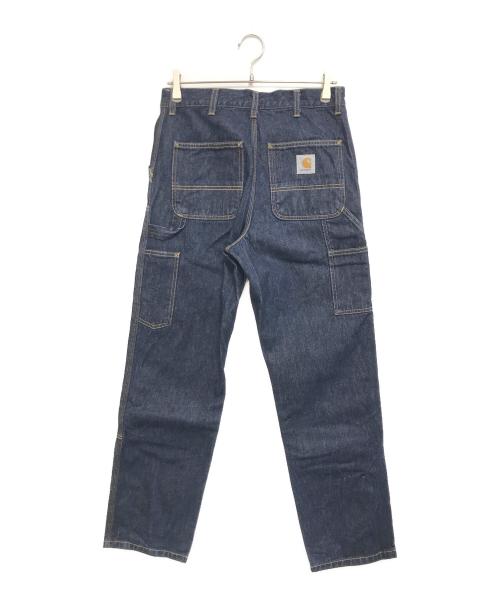 Carhartt WIP（カーハート ワーク イン プログレス）Carhartt WIP (カーハート ワーク イン プログレス) ダブルニーデニムパンツ インディゴ サイズ:28×32の古着・服飾アイテム