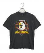 モーターサイクルTシャツモーターサイクルTシャツ）の古着「80s HARLEY-DAVIDSON(ハーレーダビッドソン) モーターサイクルTシャツ」｜ブラック