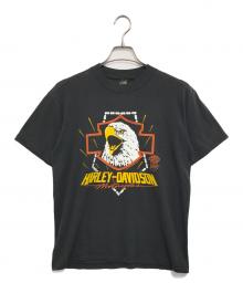 モーターサイクルTシャツ（モーターサイクルTシャツ）の古着「80s HARLEY-DAVIDSON(ハーレーダビッドソン) モーターサイクルTシャツ」｜ブラック
