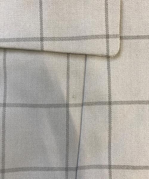 THE TOE（ザ・トゥー）THE TOE (ザ・トゥー) チェックテーラードジャケット グレー サイズ:Mの古着・服飾アイテム