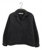 COMME des GARCONSコムデギャルソン）の古着「チェックジャケット」｜ネイビー