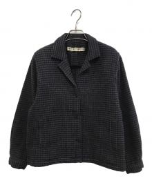 COMME des GARCONS（コムデギャルソン）の古着「チェックジャケット」｜ネイビー