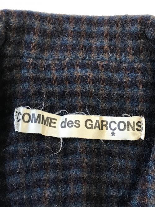 COMME des GARCONS（コムデギャルソン）COMME des GARCONS (コムデギャルソン) チェックジャケット ネイビー サイズ:記載なしの古着・服飾アイテム