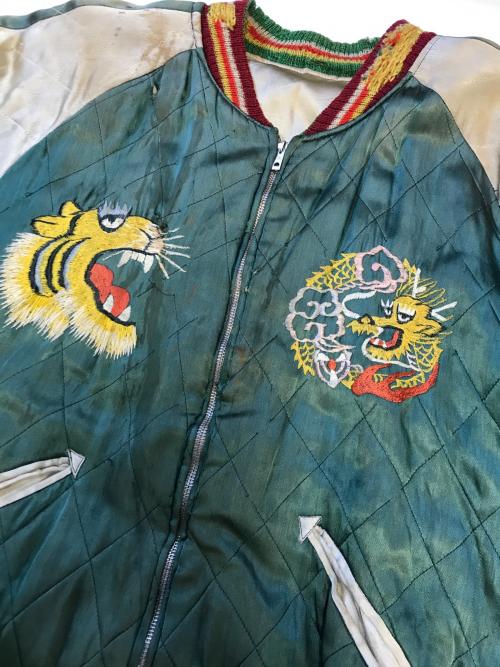 VINTAGE（ヴィンテージ）VINTAGE (ヴィンテージ) スカジャン グリーン サイズ:不明の古着・服飾アイテム
