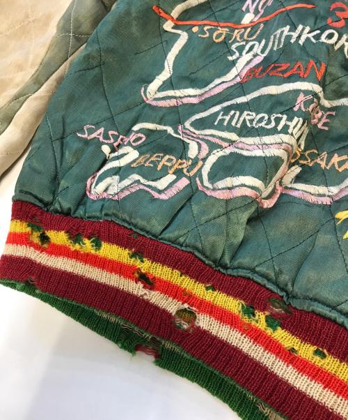 VINTAGE（ヴィンテージ）VINTAGE (ヴィンテージ) スカジャン グリーン サイズ:不明の古着・服飾アイテム