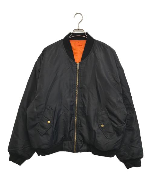 TRUST（トラスト）TRUST (トラスト) MA-1ジャケット ブラック サイズ:XLの古着・服飾アイテム