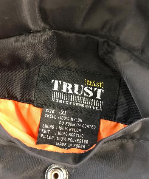 TRUST（トラスト）TRUST (トラスト) MA-1ジャケット ブラック サイズ:XLの古着・服飾アイテム
