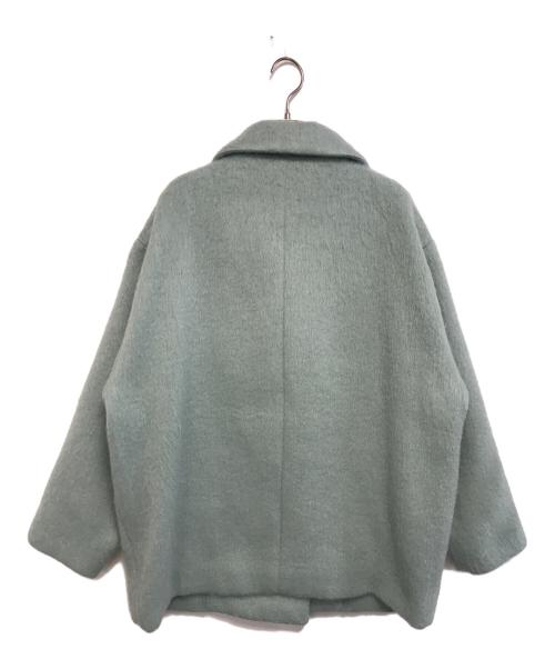 To b. by agnes b.（トゥービー バイ アニエスベー）To b. by agnes b. (トゥービー バイ アニエスベー) シャギーピーコート ミント サイズ:SIZE 38の古着・服飾アイテム