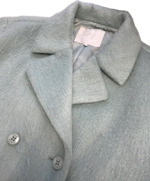 To b. by agnes b.（トゥービー バイ アニエスベー）To b. by agnes b. (トゥービー バイ アニエスベー) シャギーピーコート ミント サイズ:SIZE 38の古着・服飾アイテム