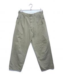 Y's for men（ワイズフォーメン）の古着「2タックスラックス」｜ベージュ