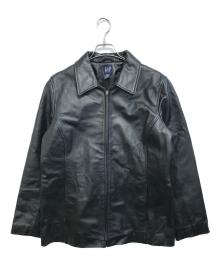 GAP（ギャップ）の古着「レザージャケット」｜ブラック