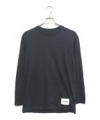 JIL SANDER+ジルサンダープラス）の古着「ロゴラベルカットソー」｜ブラック