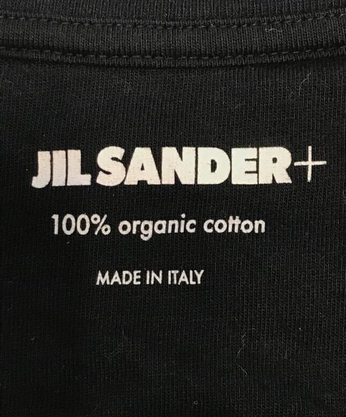 JIL SANDER+（ジルサンダープラス）JIL SANDER+ (ジルサンダープラス) ロゴラベルカットソー ブラック サイズ:Sの古着・服飾アイテム