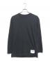 JIL SANDER+（ジルサンダープラス）の古着「ロゴラベルカットソー」｜ブラック