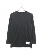 JIL SANDER+ジルサンダープラス）の古着「ロゴラベルカットソー」｜ブラック