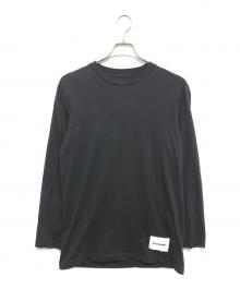 JIL SANDER+（ジルサンダープラス）の古着「ロゴラベルカットソー」｜ブラック