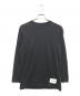JIL SANDER+（ジルサンダープラス）の古着「ロゴラベルカットソー」｜ブラック