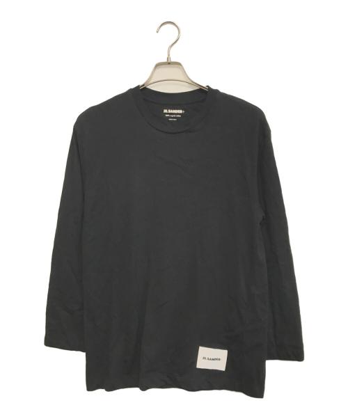 JIL SANDER+（ジルサンダープラス）JIL SANDER+ (ジルサンダープラス) ロゴラベルカットソー ブラック サイズ:Sの古着・服飾アイテム