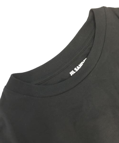 JIL SANDER+（ジルサンダープラス）JIL SANDER+ (ジルサンダープラス) ロゴラベルカットソー ブラック サイズ:Sの古着・服飾アイテム