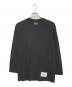 JIL SANDER+（ジルサンダープラス）の古着「ロゴラベルカットソー」｜ブラック