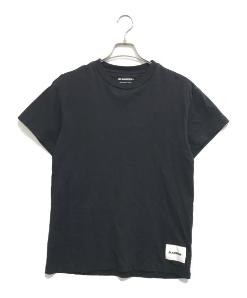 JIL SANDER+（ジルサンダープラス）JIL SANDER+ (ジルサンダープラス) ロゴラベル半袖Tシャツ ブラック サイズ:Sの古着・服飾アイテム