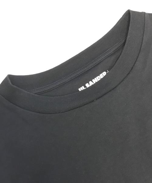 JIL SANDER+（ジルサンダープラス）JIL SANDER+ (ジルサンダープラス) ロゴラベル半袖Tシャツ ブラック サイズ:Sの古着・服飾アイテム