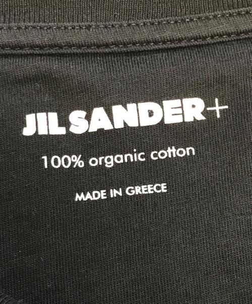 JIL SANDER+（ジルサンダープラス）JIL SANDER+ (ジルサンダープラス) ロゴラベル半袖Tシャツ ブラック サイズ:Sの古着・服飾アイテム