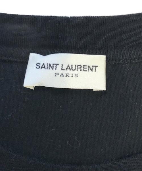 Saint Laurent Paris（サンローランパリ）Saint Laurent Paris (サンローランパリ) ブラッドラスタ-プリントTシャツ ブラック サイズ:Sの古着・服飾アイテム