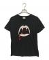 Saint Laurent Paris（サンローランパリ）の古着「ブラッドラスタ-プリントTシャツ」｜ブラック