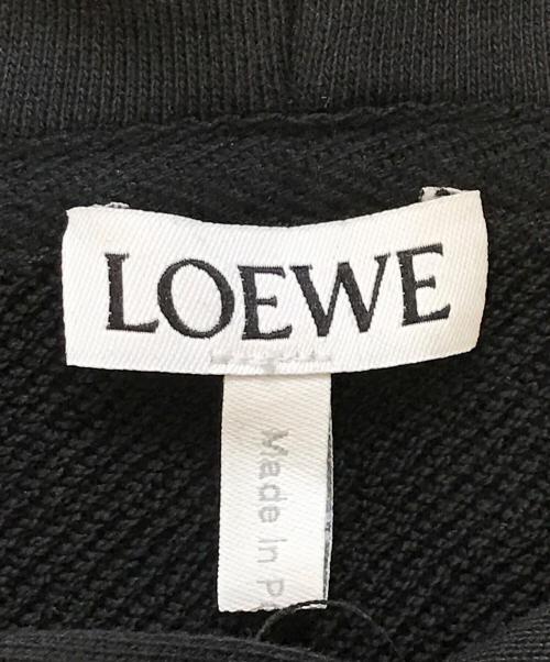 LOEWE（ロエベ）LOEWE (ロエベ) アナグラム パッチポケット フーディー ブラック サイズ:XSの古着・服飾アイテム