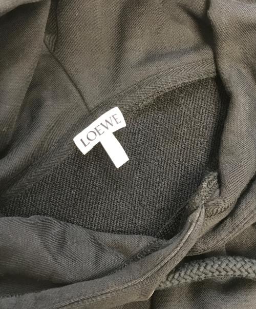 LOEWE（ロエベ）LOEWE (ロエベ) アナグラム パッチポケット フーディー ブラック サイズ:XSの古着・服飾アイテム