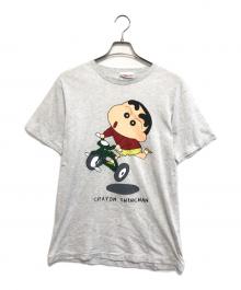 アニメーションTシャツ（アニメーションTシャツ）の古着「90sクレヨンしんちゃんオフィシャルTシャツ」｜グレー